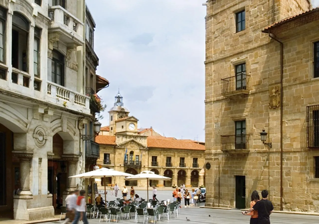 In the center of Aviles